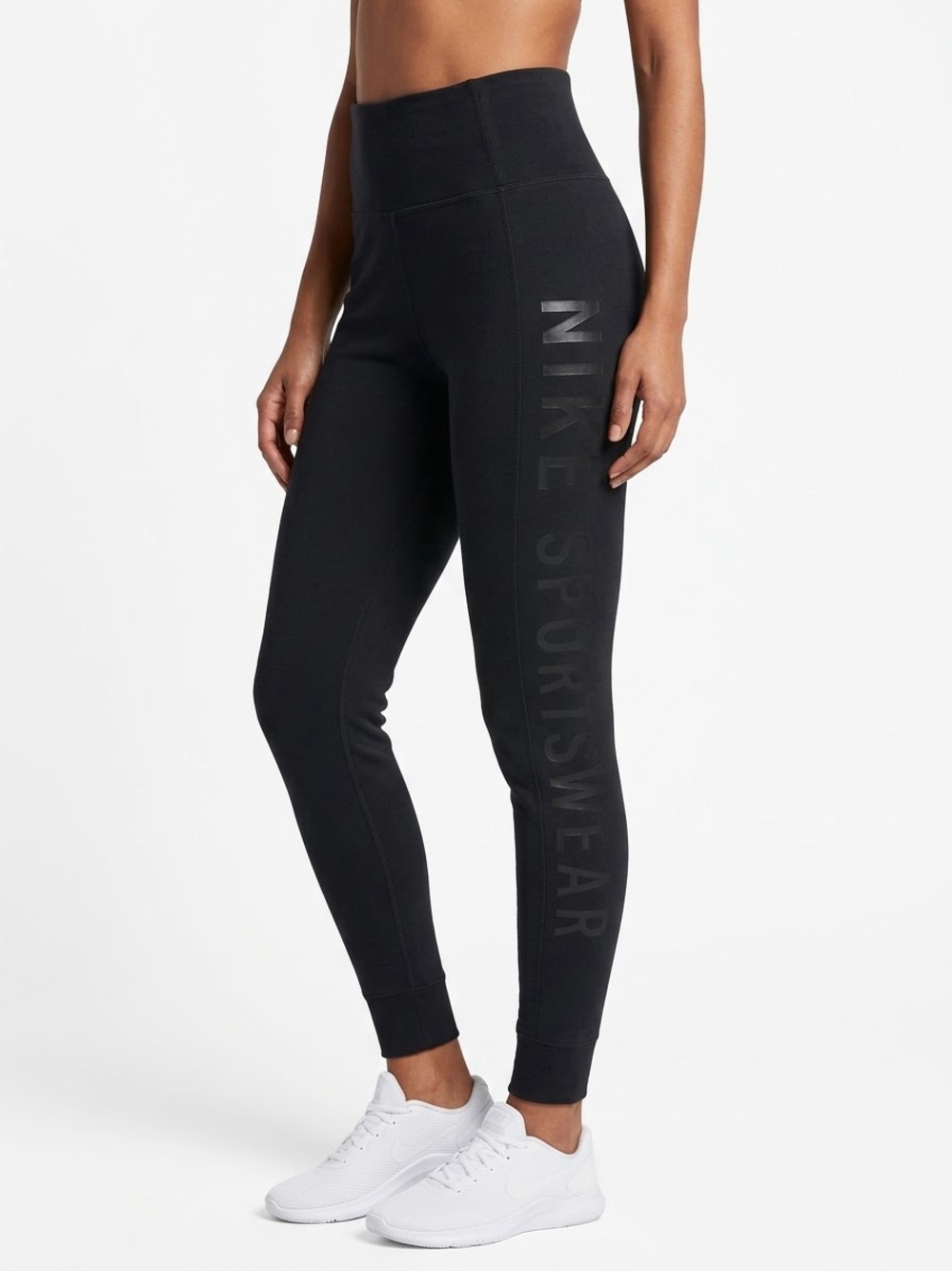 Nike Sportswear Women's Black High-Waisted Joggers / Leggings - Size Small